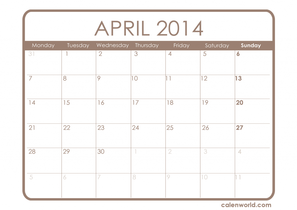 april 15 2014 calendar